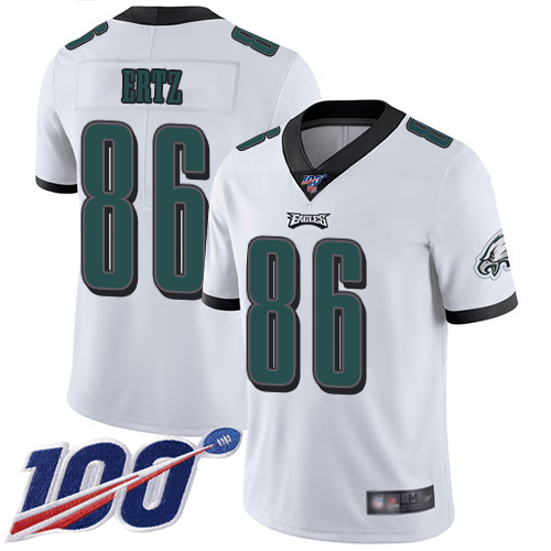 Men Philadelphia Eagles #86 Zach Ertz White Vapor Untouchable NFL Jersey Limited Player Season Football